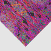 トリッピー アブストラクト レインボー オリエンタル リリー フラワーズ 薄葉紙 (詳細)