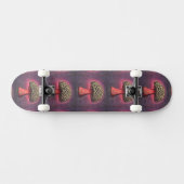 トリッピー・マッシュルーム カスタムネーム スケートボード (横)