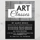 トリッピー メイズ スクエアーズ, 美術教師, 美術教室 チラシ (正面)