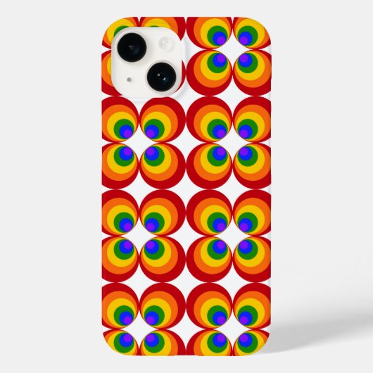 トリッピー レインボー フラワー Case-Mate iPhoneケース (裏面)