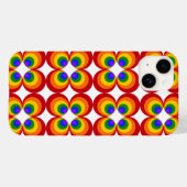 トリッピー レインボー フラワー Case-Mate iPhoneケース (裏面 (横))
