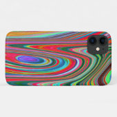 トリッピー レッド グリーン ブルー 抽象的 グルービー アート Case-Mate iPhoneケース (裏面(横))