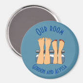 トリップおもしろい足クルーズ船ステートルームドアマーカー マグネット (正面/裏面)