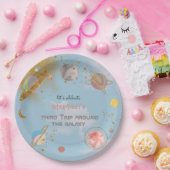 トリップのまわりにザ銀河系宇宙誕生日 ペーパープレート (パーティー)