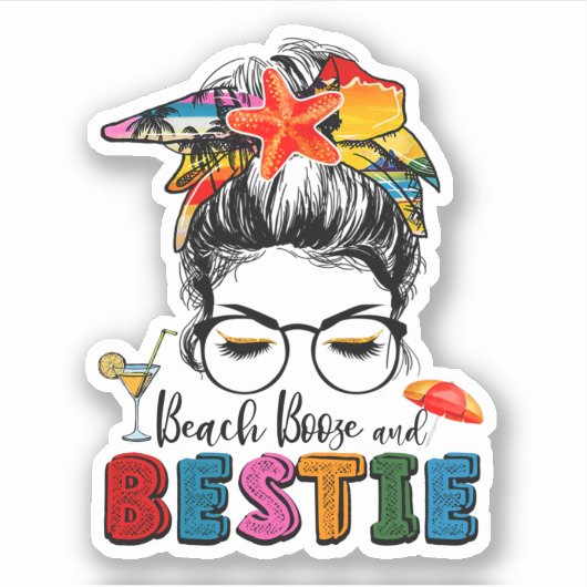 トリップガールズウィークエンドフレンズビーチブーズ&ベスティーズ シール (正面)