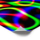 トリップサイケデリックストリングダーク ポスター (角)