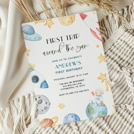 トリップザのまわりにサンアウタースペース誕生日 招待状