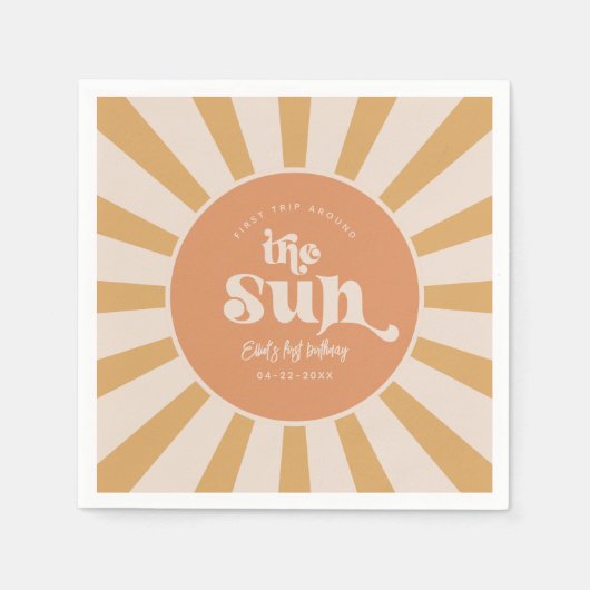 トリップザのまわりにサンパーティーナプキンス スタンダードカクテルナプキン (正面)