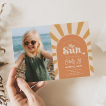 トリップザのまわりにサンフォト誕生日招待状