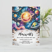 トリップザのまわりにサン宇宙1st誕生日 招待状 (スタンド正面)