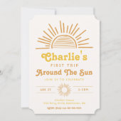 トリップザのまわりにサン招待状 |ボホ誕生日 招待状 (正面)