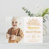 トリップザのまわりにサン招待状 |ボホ誕生日 招待状 (スタンド正面)