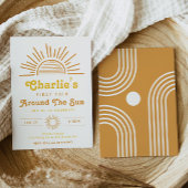 トリップザのまわりにサン招待状 |ボホ誕生日 招待状