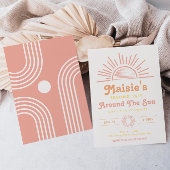 トリップザのまわりにサン招待状 |ボホ誕生日 招待状