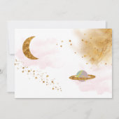 トリップザのまわりに銀河系宇宙誕生日招待状 招待状 (裏面)