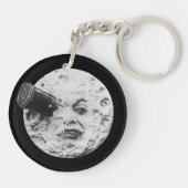 トリップムーンヴィンテージ映画シネマcc0映画ジョルジュ キーホルダー (裏面)