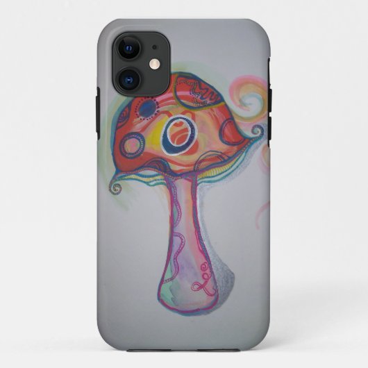 トリップ(幻覚体験)のようななきのこのサイケデリックなiPhoneの場合のヒッピー Case-Mate iPhoneケース (裏面)