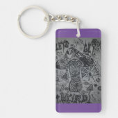 トリップ（幻覚体験）のようななきのこ キーホルダー (正面)