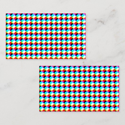 トリップ(幻覚体験)のようなな円のつながりの名刺 名刺 (正面/裏面)