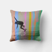 トリップ（幻覚体験）のようなな波の枕1 クッション (裏面)