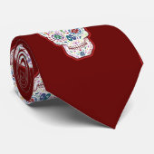 トリップ（幻覚体験）のようなな砂糖のスカル ネクタイ (ロール)