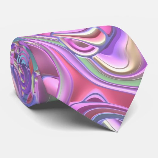 トリップ（幻覚体験）のようなカラフル3D渦巻き ネクタイ (ロール)