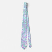 トリップ(幻覚体験)のようなカラフル3D渦巻き ネクタイ (正面)