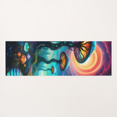 トリップ（幻覚体験）のようなキノコ惑星II ヨガマット (裏面(横))