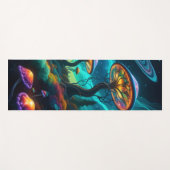 トリップ（幻覚体験）のようなキノコ惑星II ヨガマット (正面(横))