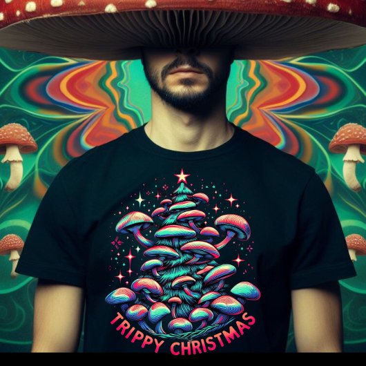 🟣トリップ(幻覚体験)のようなクリスマスティー Tシャツ