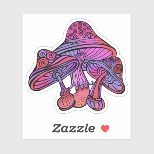 トリップ(幻覚体験)のようなサイケデリック自然Mathematics シール (シート)