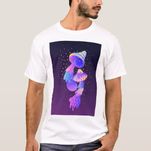 トリップ(幻覚体験)のようなサイケデリック茸 Tシャツ