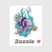 トリップ（幻覚体験）のようなスカル シール (シート)