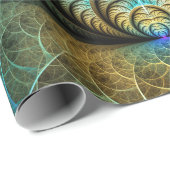 トリップ（幻覚体験）のようなパターン（の模様が）あるカラフル抽象芸術 ラッピングペーパー (ロールコーナー)