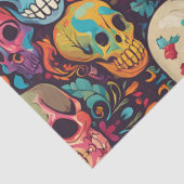 トリップ（幻覚体験）のようなヒピースカルカラフルパターン（の模様が）ある サイケデリック 薄葉紙 (詳細)