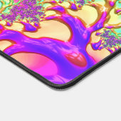 トリップ（幻覚体験）のようなファンキー鮮やかNeon Groovy Acid Trip Fracta デスクマット (コーナー)