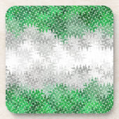 トリップ(幻覚体験)のような波状抽象芸術グレイロマンプライド旗 コースター (正面)