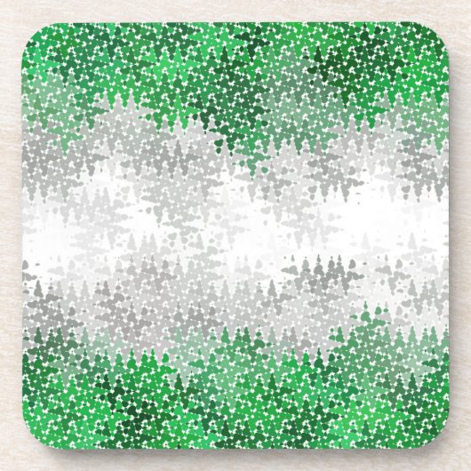 トリップ(幻覚体験)のような波状抽象芸術グレイロマンプライド旗 コースター (正面)