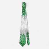 トリップ（幻覚体験）のような波状抽象芸術グレイロマンプライド旗 ネクタイ (正面)