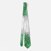 トリップ（幻覚体験）のような波状抽象芸術グレイロマンプライド旗 ネクタイ (裏面)