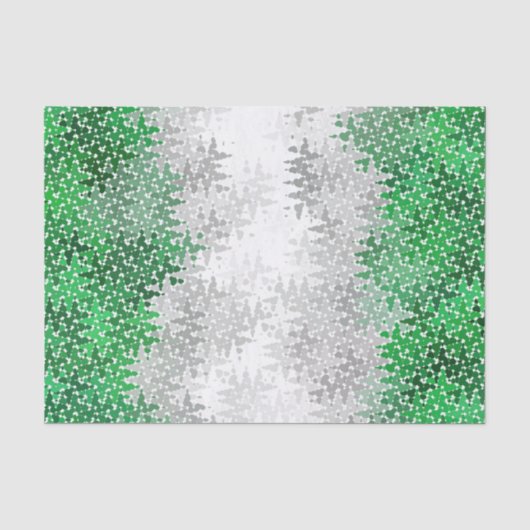 トリップ(幻覚体験)のような波状抽象芸術グレイロマンプライド旗 薄葉紙 (正面)