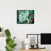 トリップ（幻覚体験）のような絵を描 ポスター (ホームオフィス)