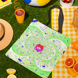 トリップ（幻覚体験）のような緑 トートバッグ