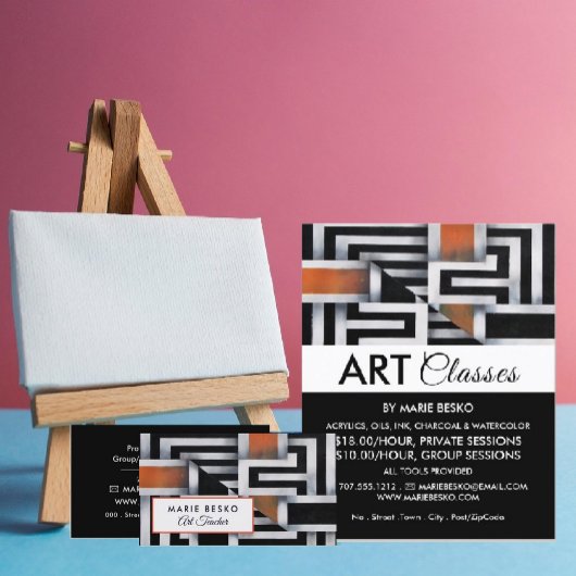 トリップ（幻覚体験）のような迷路パタ広告ーン チラシ