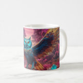 トリップ(幻覚体験)のような飛んでいるる コーヒーマグカップ (正面右)