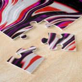 トリップ(幻覚体験)のような鮮やかサイケデリックファンキーフラクタル ジグソーパズル (側面)