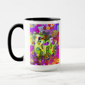 トリップ（幻覚体験）のような, サイケデリック, Boho, Hippie, Coffee Mug マグカップ (左)