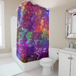 トリップ（幻覚体験）のような シャワーカーテン