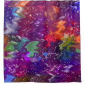 トリップ（幻覚体験）のような シャワーカーテン (正面)