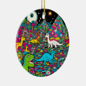 トリップ（幻覚体験）のような セラミックオーナメント (右)